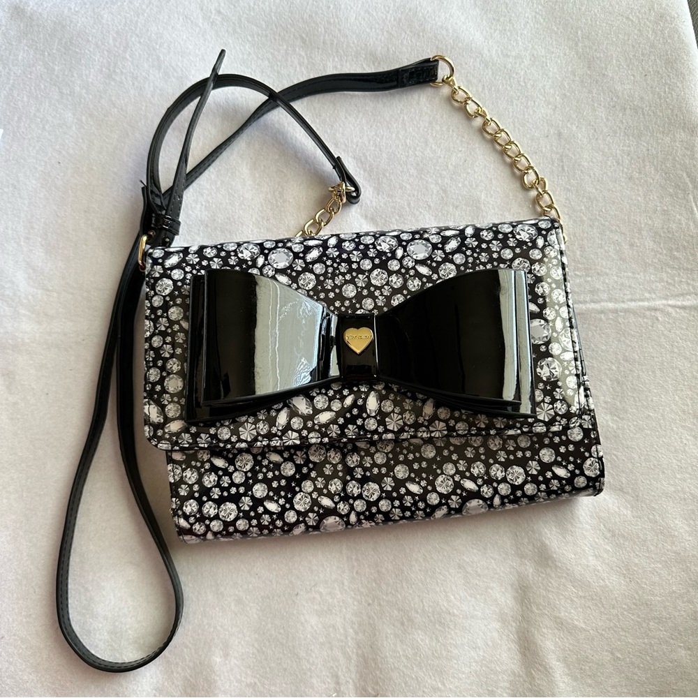 Betsey Johnson Patent Crossbody Bag - Picture 1 of 14